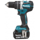 Trapano avvitatore a percussione 18V 13mm 60Nm brushless Makita DHP484ZJ completo di batterie e caricatore