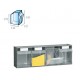 Tool storage Practibox with 4 drawers - dim. 600x174x206 - Fami