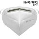 Mascherina filtrante KN95 FFP2 senza valvola - confezionata singolarmente - bianca